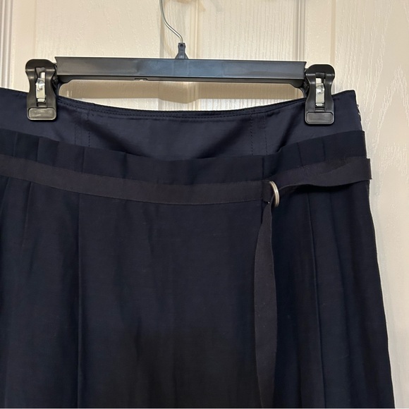 Vince Belted Midi Skirt in Coastal Size 6 - Picture 7 of 10